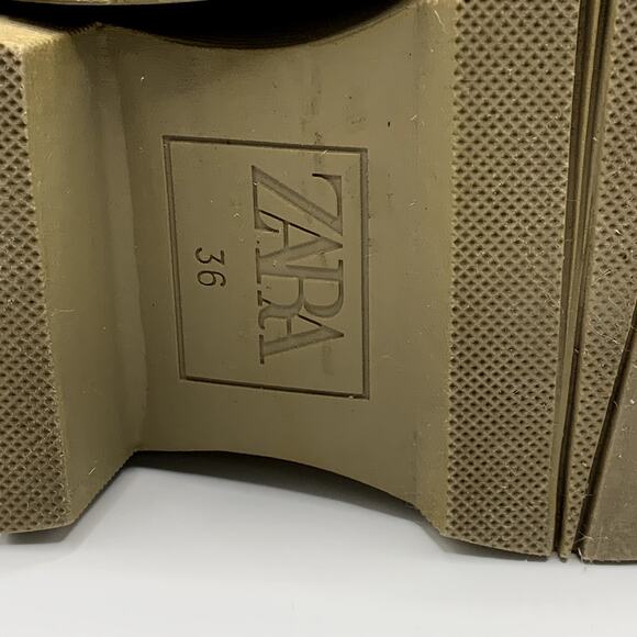 Zara Olive Green Loafers - Picture 13 of 15